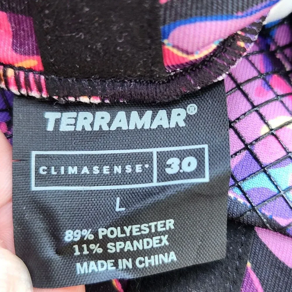 Terramar Climasense 3.0 Gloves Colorful Camo Womens Size Large Rising Sun W9218